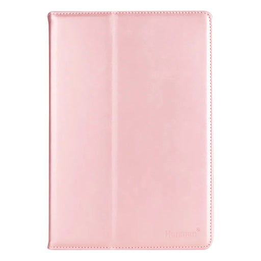 HANMAN 11-inch Tablet Foldable Stand Flip Cover Universal PU Leather Protective Case with Wallet - Rose Gold - 1