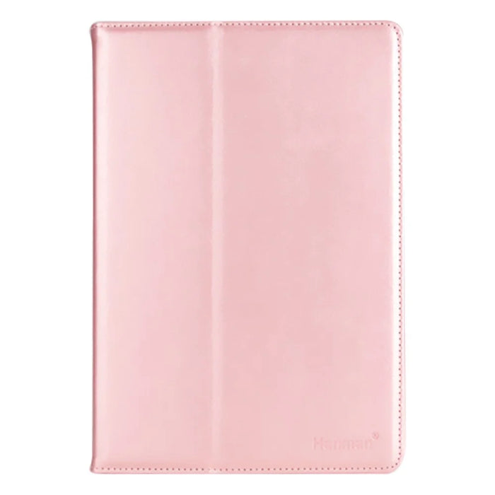 HANMAN Flip Cover for 9-inch Tablet Scratch Resistant Universal PU Leather Protective Case with Stand Wallet - Rose Gold - 1