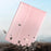 HANMAN Flip Cover for 9-inch Tablet Scratch Resistant Universal PU Leather Protective Case with Stand Wallet - Rose Gold - 2