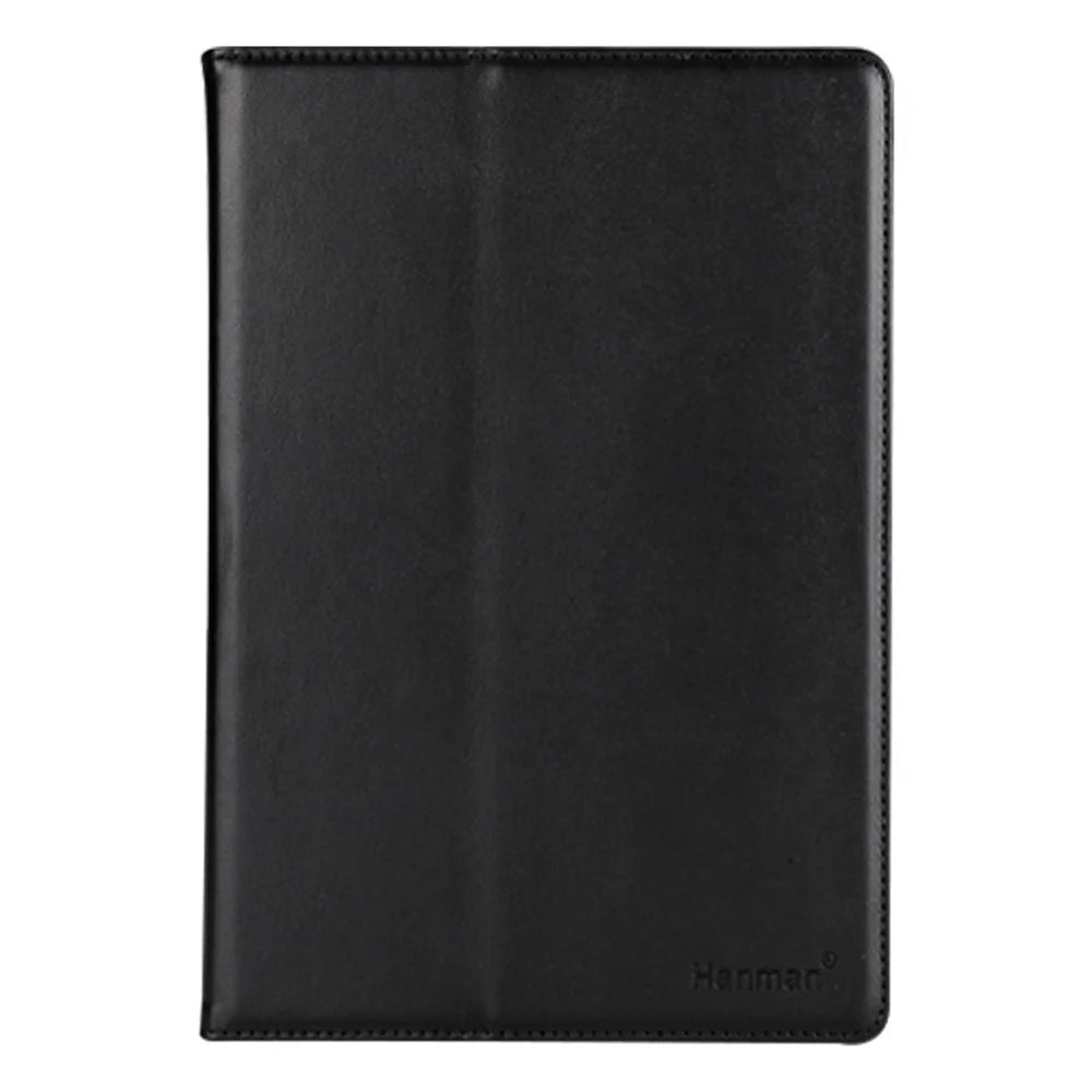 HANMAN Universal 8-inch Tablet Dust-proof PU Leather Protective Case Wallet Stand Flip Cover - Black - 1