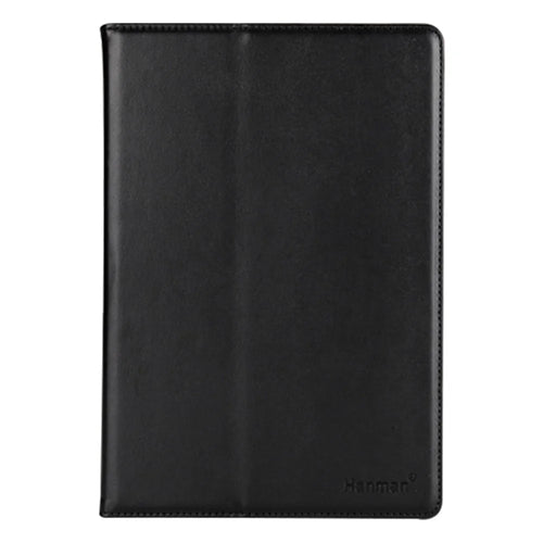 HANMAN Universal 8-inch Tablet Dust-proof PU Leather Protective Case Wallet Stand Flip Cover - Black - 1