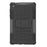 For Lenovo Tab M8 (4th Gen) 2024 TB-301XU / M8 (4th Gen) 2023 TB-300FU Kickstand Tablet Case Tire Texture TPU PC Cover - Black - 4