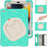 For iPad 10.2 (2021) / (2019) / (2020) Rotary Kickstand Tablet Case PC+Silicone Tablet Cover with Shoulder Strap - Mint Green - 2