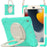 For iPad 10.2 (2021) / (2019) / (2020) Rotary Kickstand Tablet Case PC+Silicone Tablet Cover with Shoulder Strap - Mint Green - 5