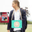 For iPad 10.2 (2021) / (2019) / (2020) Rotary Kickstand Tablet Case PC+Silicone Tablet Cover with Shoulder Strap - Mint Green - 7