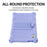 For Lenovo Tab M9 310FU Kickstand Tablet Silicone Case Retro Texture Anti-drop Tablet Cover - Light Purple - 4
