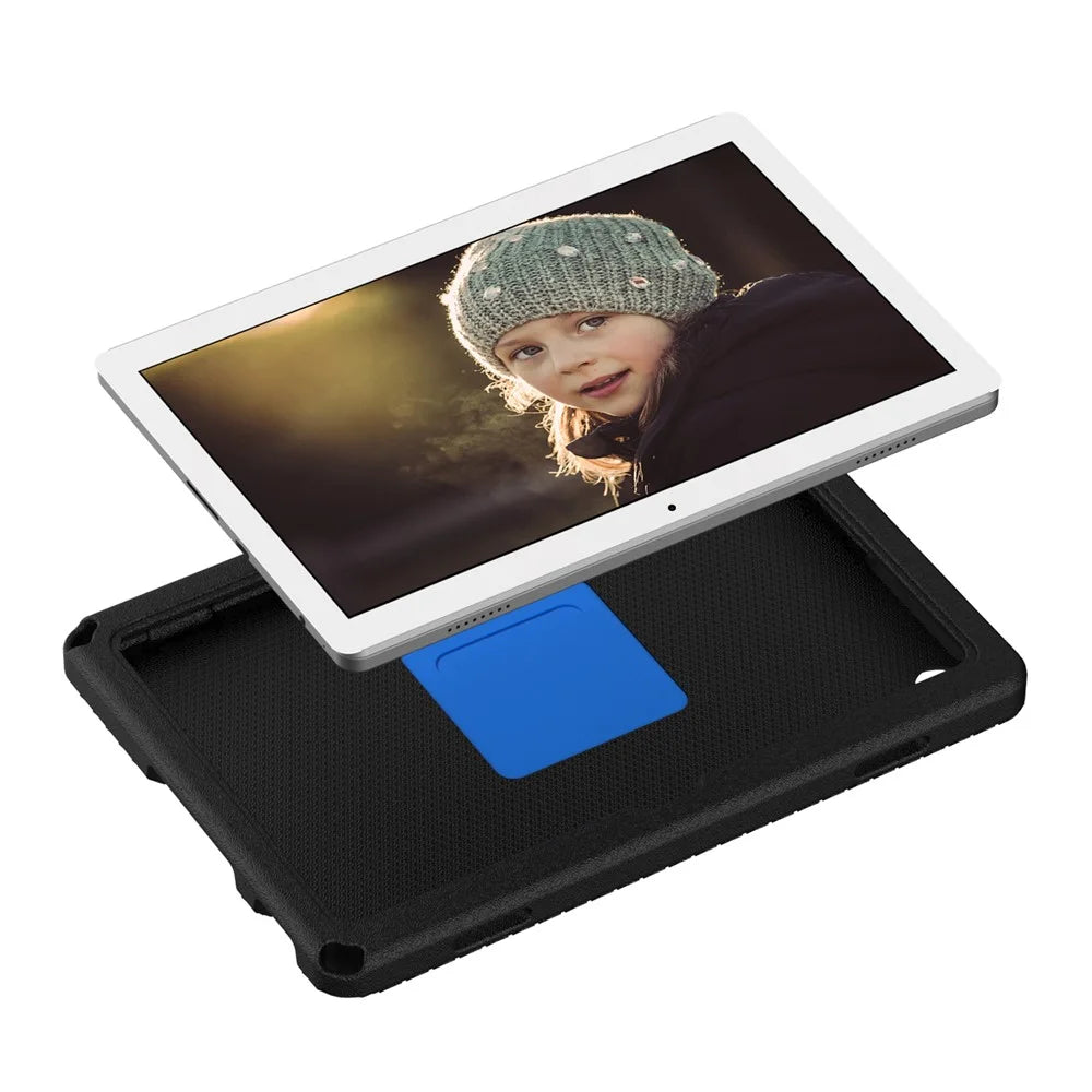 For Lenovo Tab M10 (Gen 3) Hand Grip Kickstand Tablet Case Anti-drop EVA+PC Tablet Cover - Black - 4