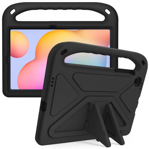 For Samsung Galaxy Tab S6 Lite (2020) / (2022) / S6 Lite (2024) Kickstand EVA Tablet Case Portable Hand Grip Tablet Cover - Black - 1