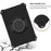 For Samsung Galaxy Tab S6 Lite (2024) / S6 Lite (2022) / S6 Lite (2020) SM-P610 P615 Kickstand Tablet Case with Shoulder Strap - Black - 3
