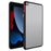 For iPad mini 4 / mini (2019) 7.9 inch PC+TPU Tablet Case Matte Translucent Contrast Color Tablet Cover - Black - 1