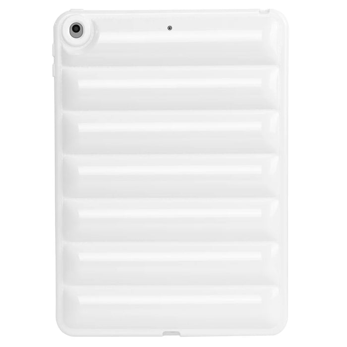 For iPad 9.7-inch (2017) / (2018) / iPad 5 / 6 Tablet Case Candy Color Down Jacket Texture TPU Cover - White - 2