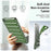 For Samsung Galaxy Tab A7 Lite 8.7-inch T225 T220 TPU Back Cover Down Jacket Design Drop Protection Tablet Case - Green - 5