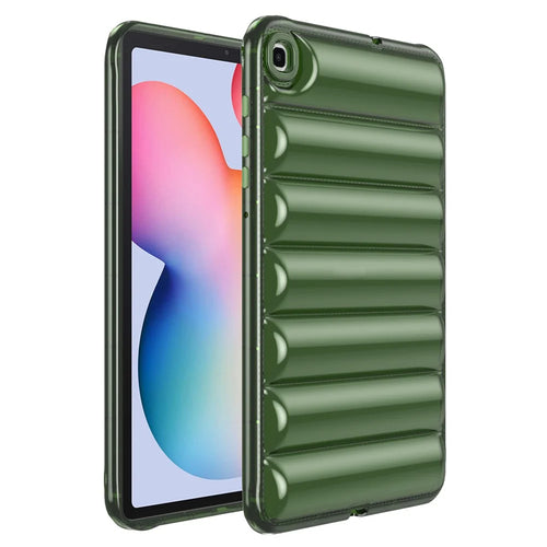 For Samsung Galaxy Tab S6 Lite (2024) / S6 Lite (2022) / S6 Lite (2020) SM-P610 P615 TPU Tablet Case Down Jacket Design Protective Cover - Green - 1