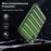 For iPad mini 4 / mini (2019) 7.9 inch TPU Tablet Case Soft Puffer Down Jacket Design Back Cover - Green - 3