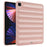 For iPad Pro 12.9 (2021) / (2020) / (2022) Shockproof Tablet Shell Down Jacket Texture Soft TPU Case - Pink - 1