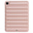 For iPad Pro 12.9 (2021) / (2020) / (2022) Shockproof Tablet Shell Down Jacket Texture Soft TPU Case - Pink - 2