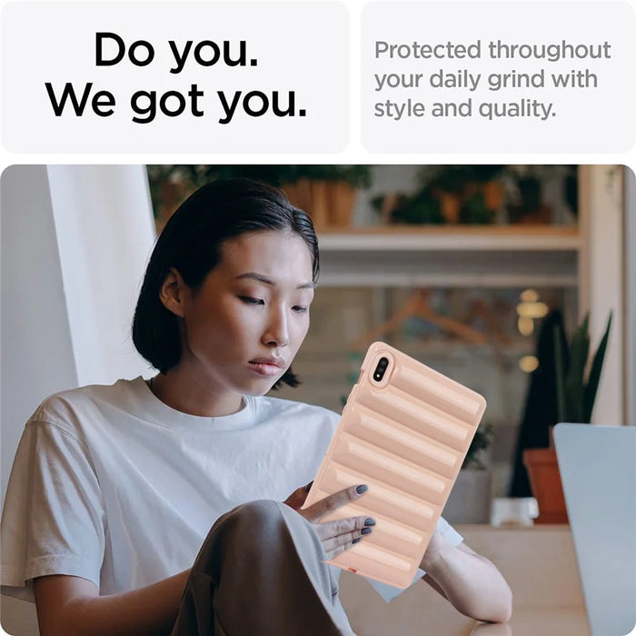 For Samsung Galaxy Tab S7 / S8 / T870 / X700 Tablet Soft TPU Cover Case Down Jacket Shell - Pink - 3