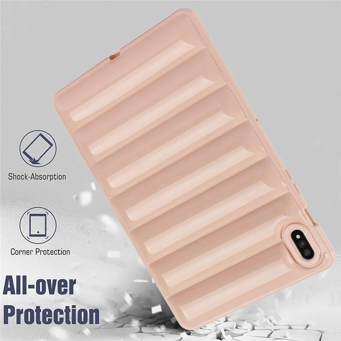 For Samsung Galaxy Tab S7 / S8 / T870 / X700 Tablet Soft TPU Cover Case Down Jacket Shell - Pink - 4
