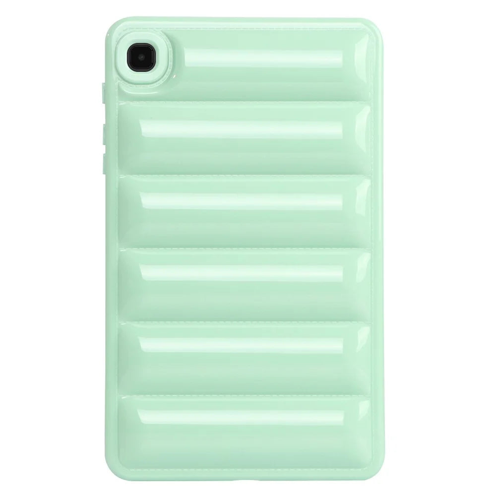 For Samsung Galaxy Tab A7 Lite 8.7-inch T225 / T220 Anti-Scratch Tablet Protective Case Down Jacket Shape TPU Shell - Green - 2