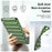 TPU Tablet Case for iPad (2025) / 10.9 (2022) Shockproof Case Soft Puffer Down Jacket Design Back Cover - Green - 5
