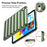 TPU Tablet Case for iPad (2025) / 10.9 (2022) Shockproof Case Soft Puffer Down Jacket Design Back Cover - Green - 7