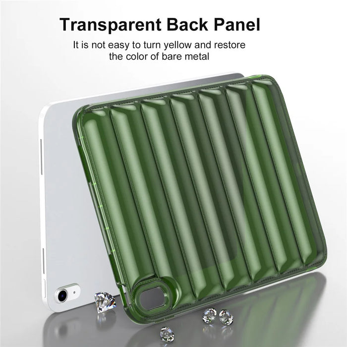 For iPad mini (2024) / mini (2021) 8.3 inch Soft TPU Tablet Case Anti-Drop Down Jacket Design Back Cover - Green - 6