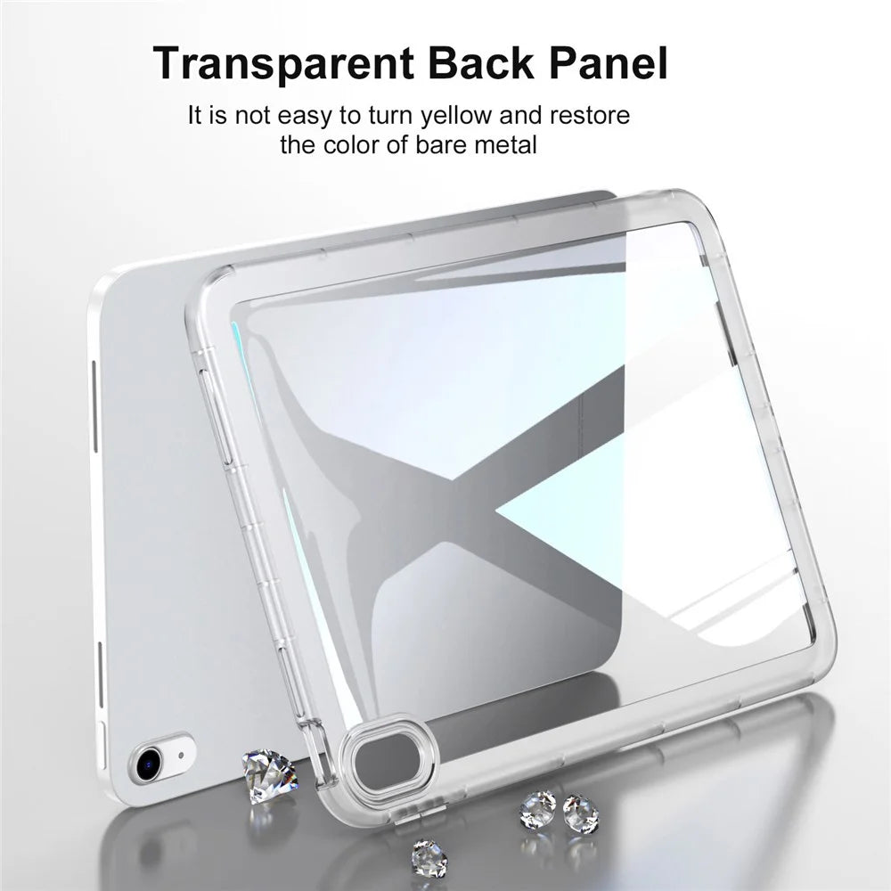 Protective Tablet Case for iPad mini (2024) / mini (2021) Anti-Scratch Clear TPU Cover - Grey - 6