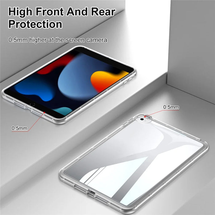 For iPad mini 4 / mini (2019) 7.9 inch TPU Tablet Case Transparent Protective Cover - Transparent - 4
