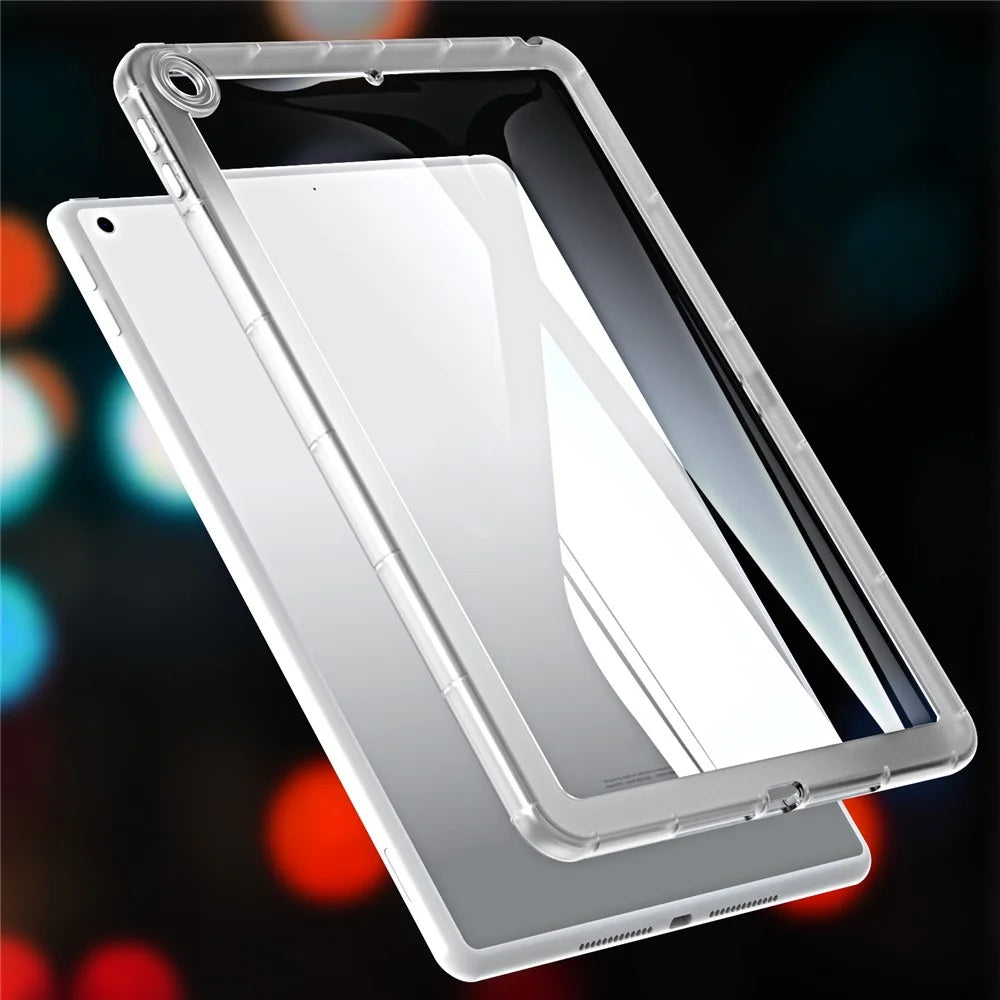 For iPad 9.7-inch (2017) / (2018) TPU Tablet Case Transparent Anti-Drop Tablet Cover - Transparent - 2