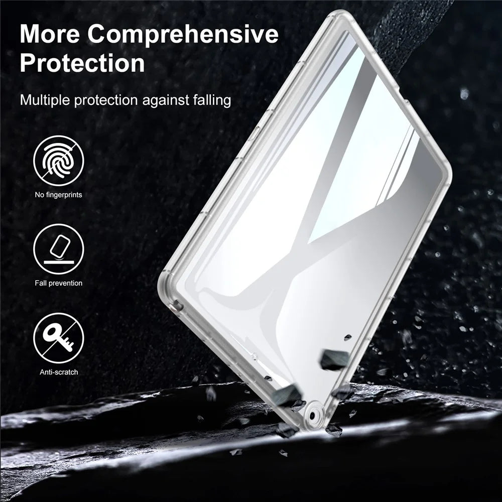 For iPad 9.7-inch (2017) / (2018) TPU Tablet Case Transparent Anti-Drop Tablet Cover - Transparent - 3