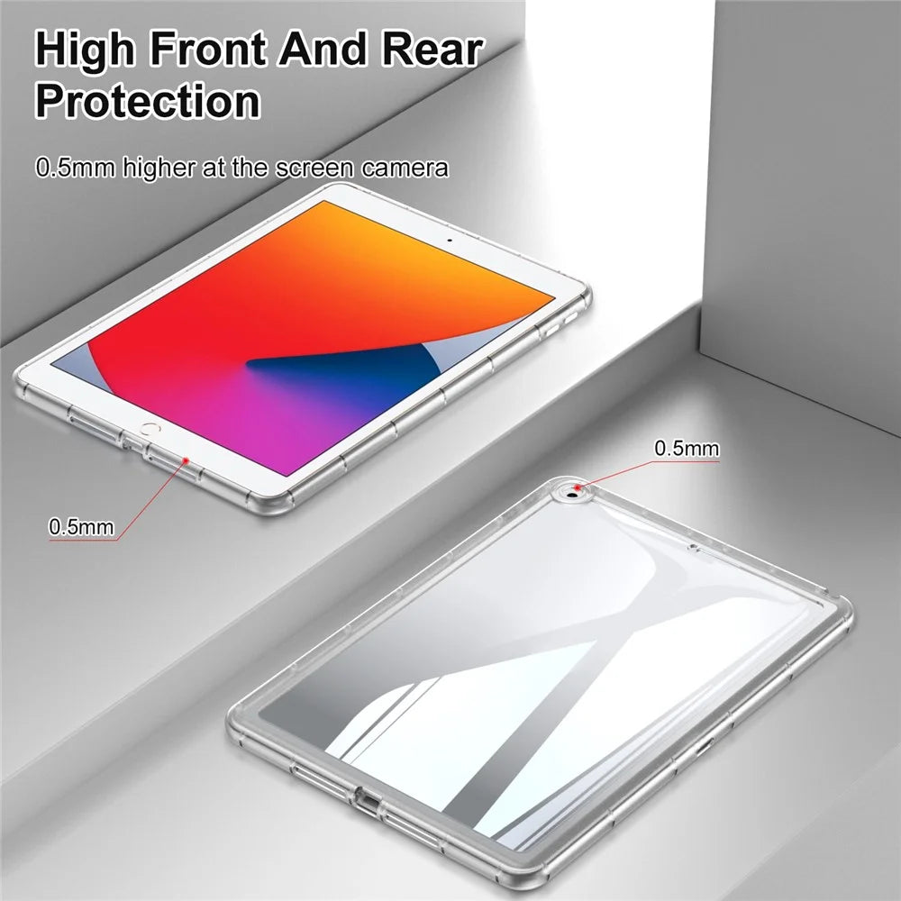 For iPad 9.7-inch (2017) / (2018) TPU Tablet Case Transparent Anti-Drop Tablet Cover - Transparent - 4