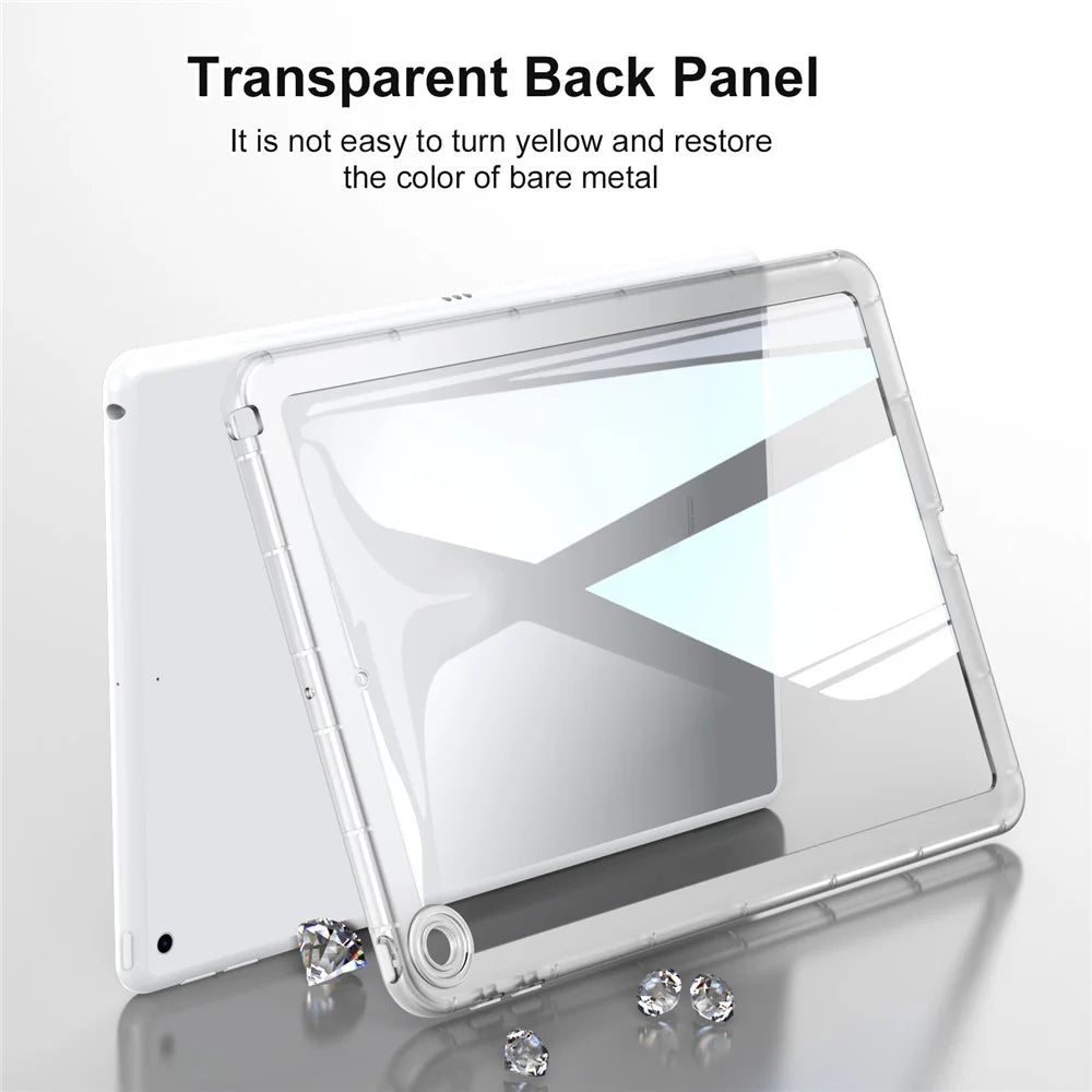 For iPad 9.7-inch (2017) / (2018) TPU Tablet Case Transparent Anti-Drop Tablet Cover - Transparent - 6