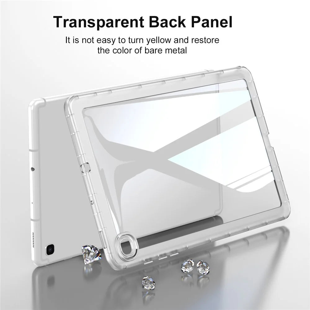 For Samsung Galaxy Tab S6 Lite (2024) / S6 Lite (2022) / S6 Lite (2020) SM-P610 P615 Transparent Tablet Case TPU Tablet Cover - Transparent - 6
