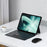 For OnePlus Pad Leather Case + Bluetooth-compatible Keyboard with Backlight Trackpad - Black - 6