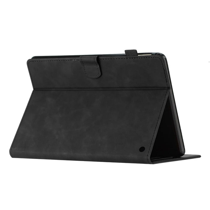 Imprinted Pattern Flip Cover for Amazon Fire HD 8 Plus (2022) / Fire HD 8 (2022) PU Leather Card Slot Tablet Case - Black - 4