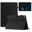 For iPad Mini 1 / 2 / 3 / 4 / Mini (2019) 7.9 inch Imprinted Pattern PU Leather Flip Cover Card Slot Tablet Case - Black - 1