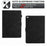 For iPad Mini 1 / 2 / 3 / 4 / Mini (2019) 7.9 inch Imprinted Pattern PU Leather Flip Cover Card Slot Tablet Case - Black - 7