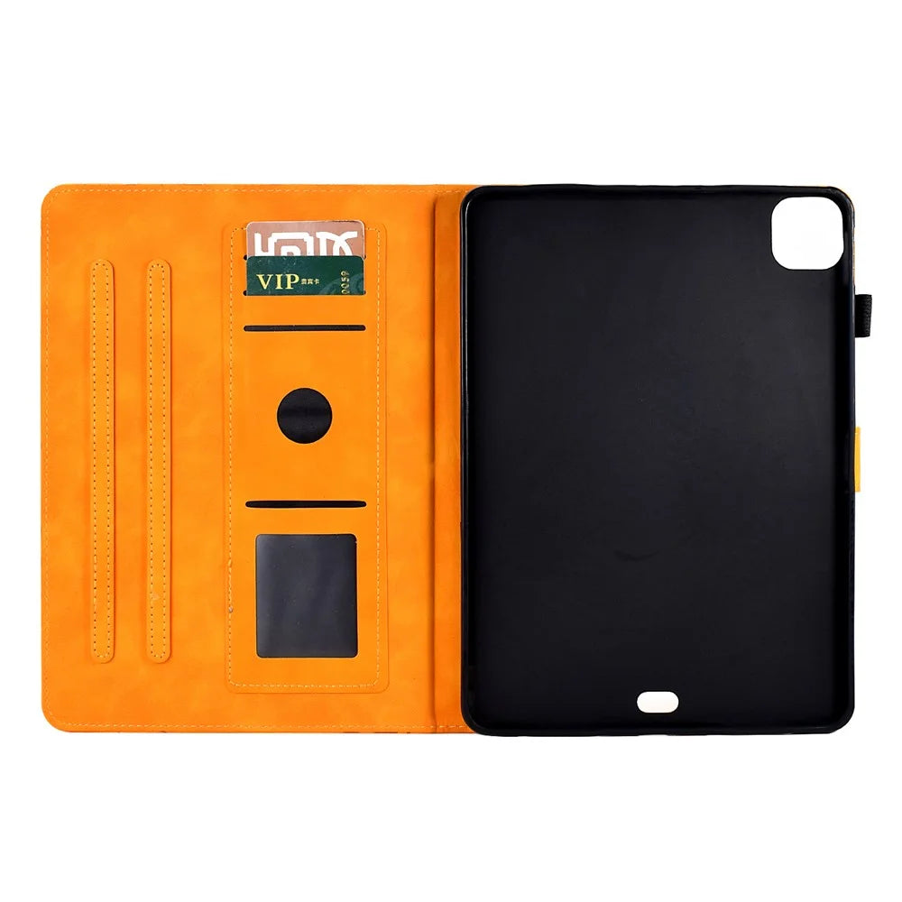 For iPad Air 11 (2026) / (2025) / (2024) / Air (2020) / (2022) / Pro 11 (2022) / (2021) / (2020) / (2018) Case Tree Leather Tablet Cover - Khaki - 2