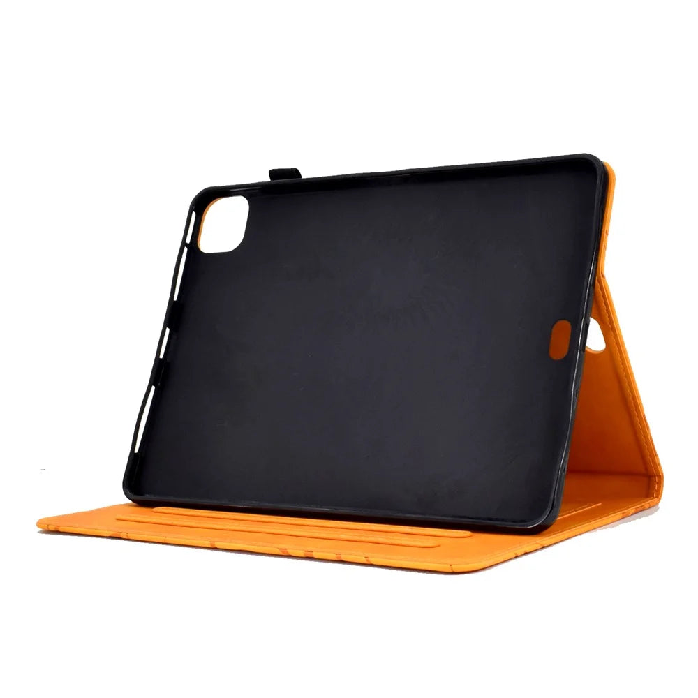 For iPad Air 11 (2026) / (2025) / (2024) / Air (2020) / (2022) / Pro 11 (2022) / (2021) / (2020) / (2018) Case Tree Leather Tablet Cover - Khaki - 3