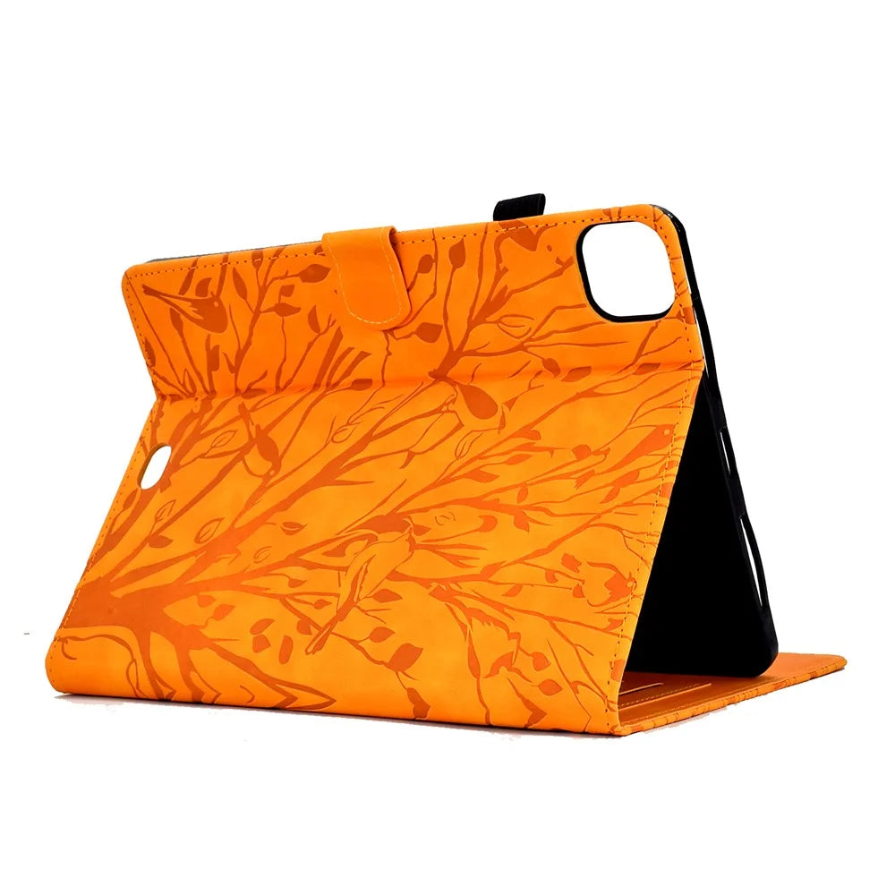 For iPad Air 11 (2026) / (2025) / (2024) / Air (2020) / (2022) / Pro 11 (2022) / (2021) / (2020) / (2018) Case Tree Leather Tablet Cover - Khaki - 4