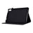 Tree Imprinted Leather Cover for Lenovo Tab M9 TB-310FU Anti-Drop Protective Case with Card Slot - Black - 3