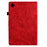 For Samsung Galaxy Tab A8 10.5 (2021) X200 X205 / (2022) Stand Tablet Case Leather Card Holder Imprinted Tree Cover - Red - 3