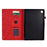 For Samsung Galaxy Tab A8 10.5 (2021) X200 X205 / (2022) Stand Tablet Case Leather Card Holder Imprinted Tree Cover - Red - 4