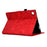 For Samsung Galaxy Tab A8 10.5 (2021) X200 X205 / (2022) Stand Tablet Case Leather Card Holder Imprinted Tree Cover - Red - 6