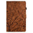 For Samsung Galaxy Tab A7 10.4 (2020) / (2022) T505 T500 Stand Leather Tablet Case Card Holder Imprinted Tree Tablet Cover - Brown - 2