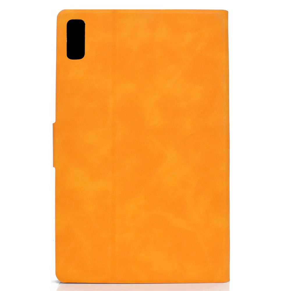 For Lenovo Tab M9 TB-310FU PU Leather Tablet Case A7 Cowhide Texture Protective Cover with Card Holder - Khaki - 3