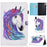For Lenovo Tab M9 TB-310FU PU Leather Tablet Case A2 Pattern Printing Stand Card Slot Cover - Horse - 1