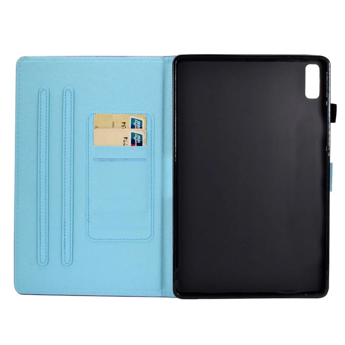 For Lenovo Tab M9 TB-310FU PU Leather Tablet Case A2 Pattern Printing Stand Card Slot Cover - Horse - 4