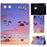 For Lenovo Tab P11 Gen 2 TB-350 Leather Stand Tablet Case A4 Pattern Printing Card Holder Protective Cover - Facial Expression - 1