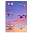 For Lenovo Tab P11 Gen 2 TB-350 Leather Stand Tablet Case A4 Pattern Printing Card Holder Protective Cover - Facial Expression - 3